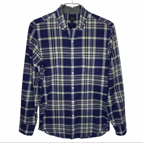 J. Crew Madras Button Down Casual Shirt